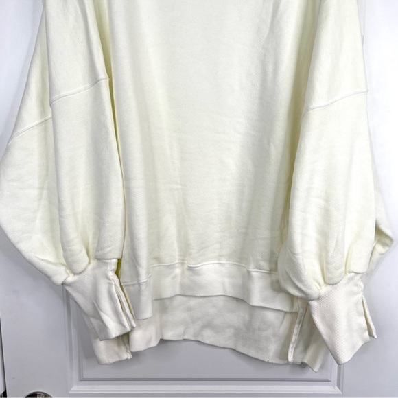 FREE PEOPLE We The Free NEW Camden Sweatshirt Size L White - Picture 5 of 12